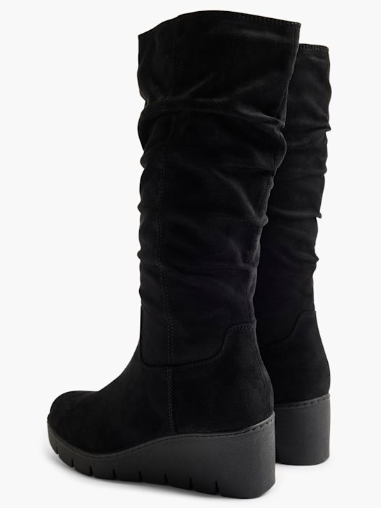 Deichmann Stiefel Mit Keilabsatz Schwarz Ankle Boots Damen Stiefel