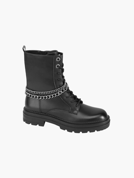 Catwalk Ghete cu șireturi Negru 17579 1