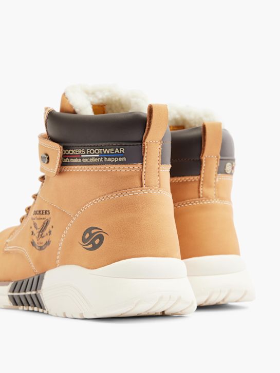 Dockers Čizme s vezicama Camel 23375 4