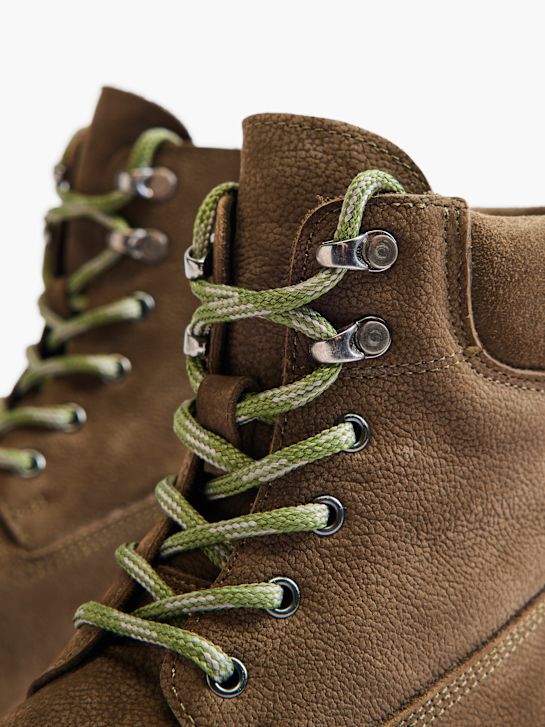 5th Avenue Botki sznurowane Khaki 4379 5