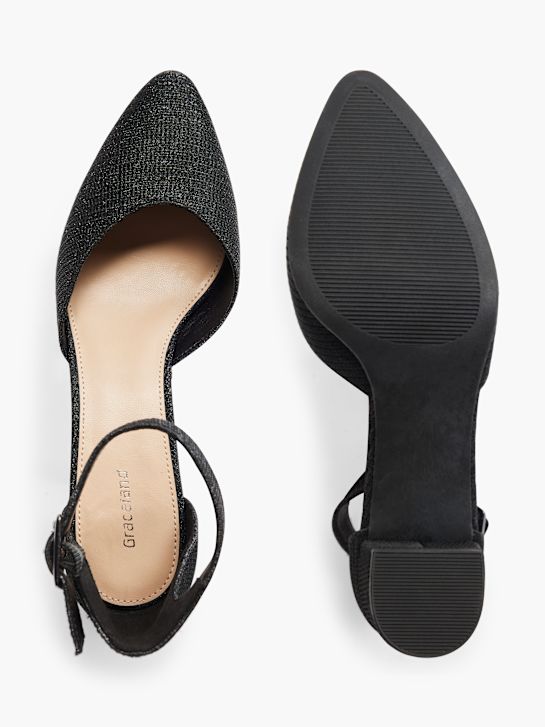 Graceland Tacones con hebilla Negro 21028 3