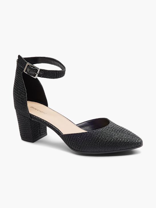 Graceland Tacones con hebilla Negro 21028 6