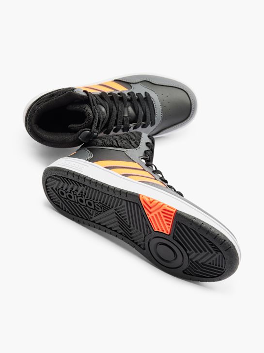 adidas HOOPS MID K Sneakersy za kostkę Czarny DEICHMANN