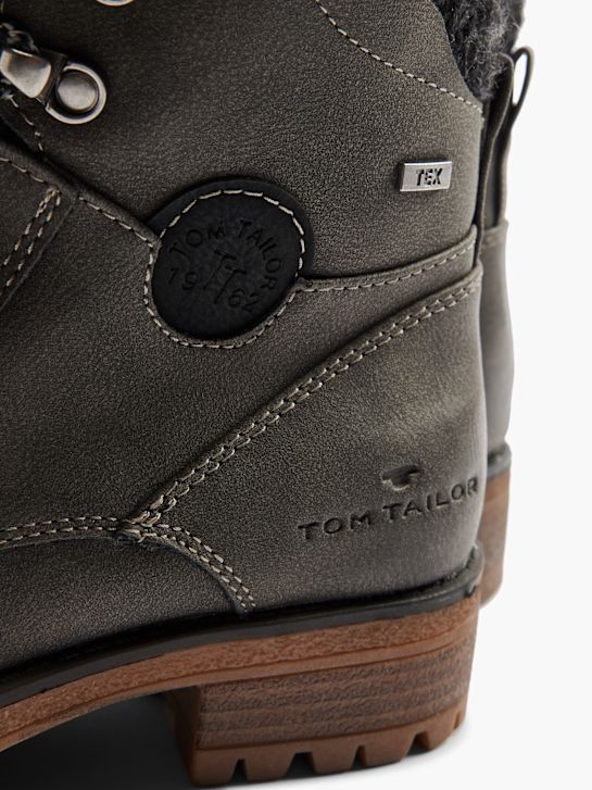 TOM TAILOR Bottes à lacets Gris 7147 5