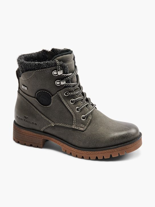 TOM TAILOR Bottes à lacets Gris 7147 6