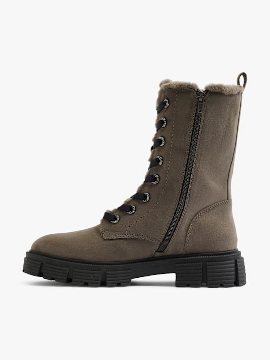 Catwalk Bağcıklı Bot Gri-kahverengi 5312 2
