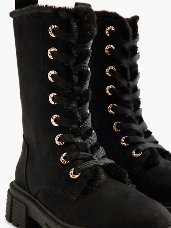 Catwalk Botki sznurowane Czarny 7148 5
