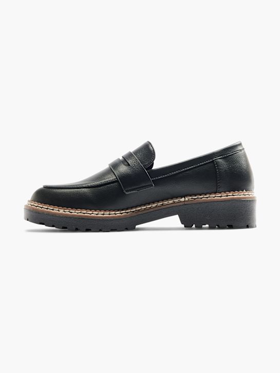 Graceland Loafer Sort 20739 2