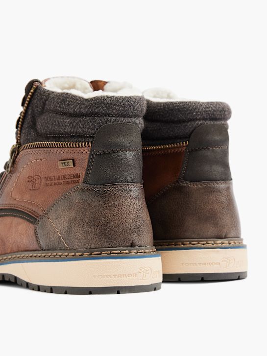 TOM TAILOR Bottes à lacets Marron 1625 4
