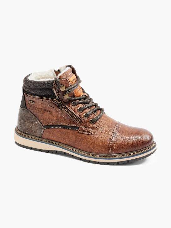 TOM TAILOR Bottes à lacets Marron 1625 6