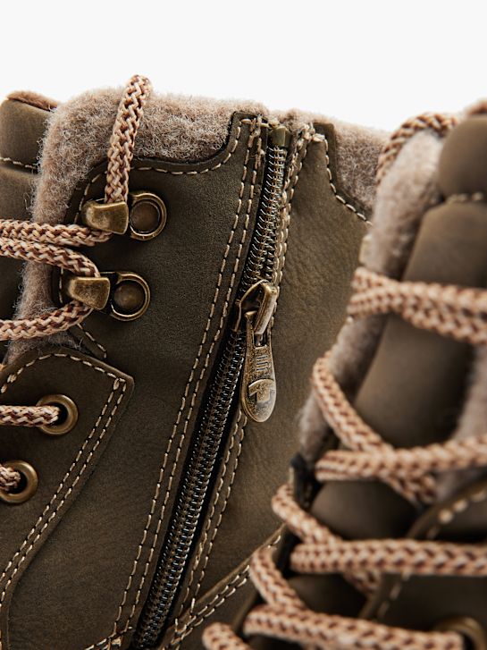 TOM TAILOR Bottes à lacets Kaki 4407 5