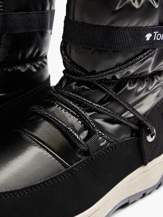 TOM TAILOR Wysokie kozaki Czarny 4418 5