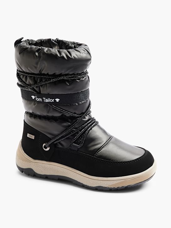 TOM TAILOR Wysokie kozaki Czarny 4418 6