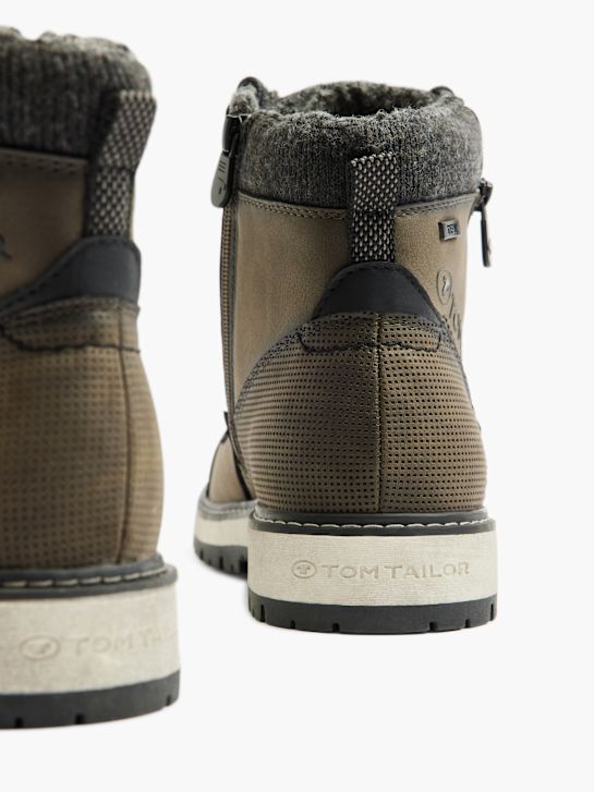 TOM TAILOR Šněrovací boty Khaki 1637 4