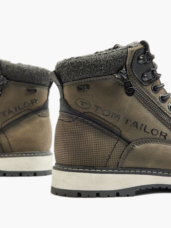 TOM TAILOR Šněrovací boty Khaki 1637 5
