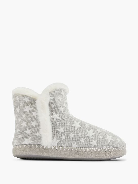 Casa mia Plush slipper Grey 23382 1