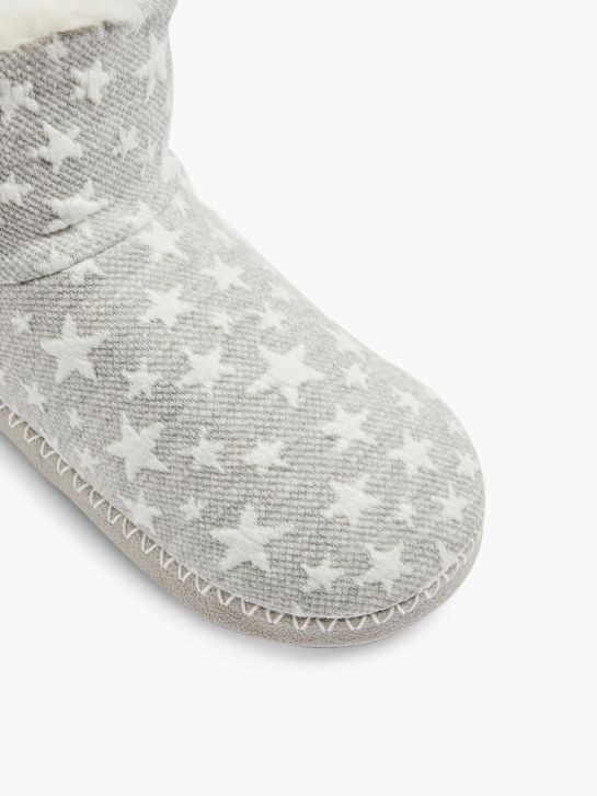 Casa mia Plush slipper Grey 23382 2