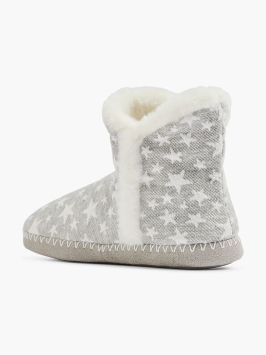 Casa mia Plush slipper Grey 23382 3