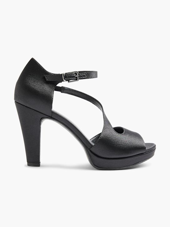 Graceland Zapatos peep-toes Negro 21092 1