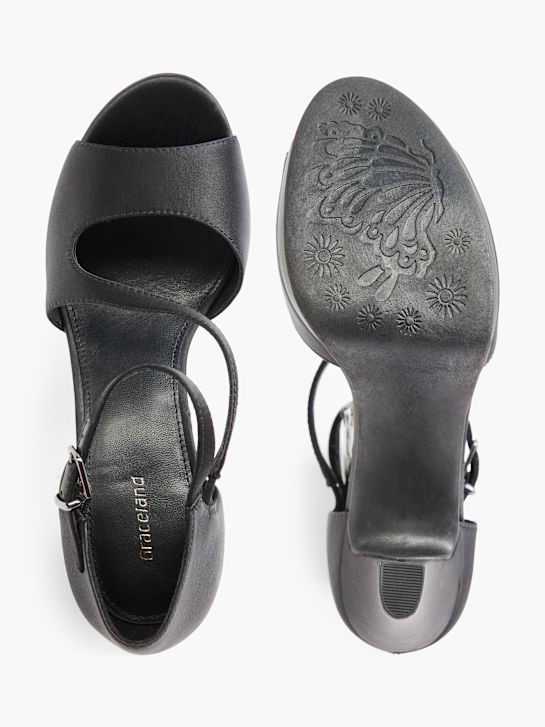 Graceland Zapatos peep-toes Negro 21092 3