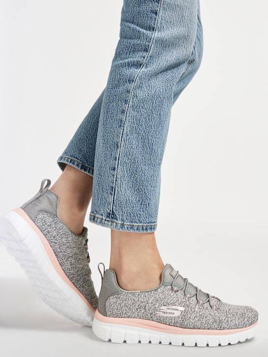 Skechers Slip On Sneaker Grau 3577 7