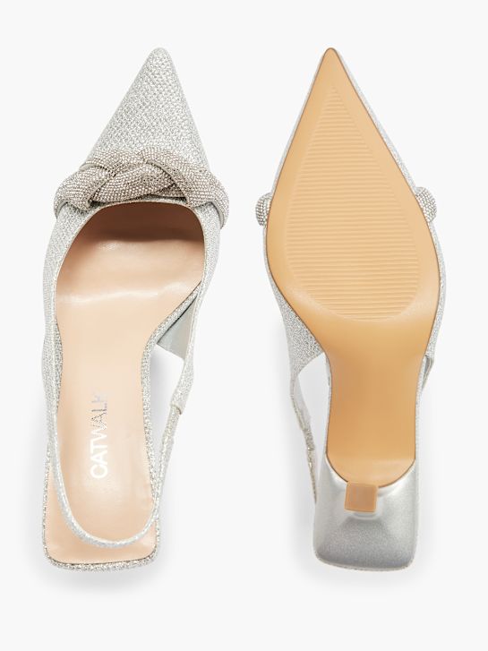 Catwalk Pantofi sling Argint DEICHMANN