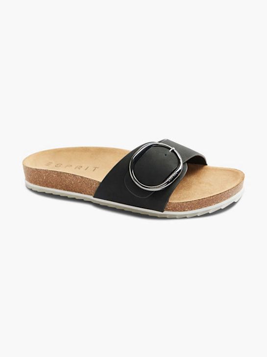 ESPRIT Offener Hausschuh Schwarz DEICHMANN
