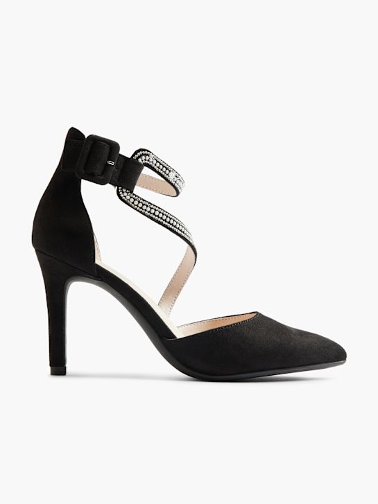 Catwalk Décolleté con fibbia Nero 22593 1