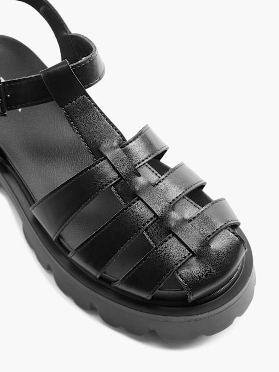 Catwalk Højhælet sandal Sort 1778 2