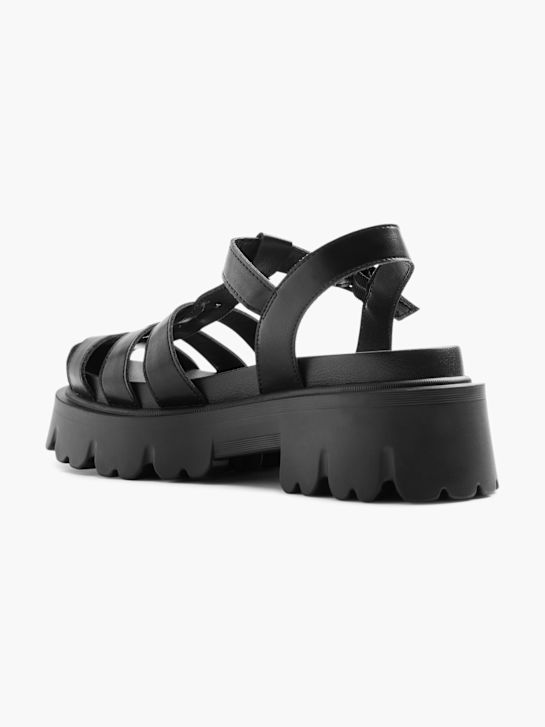 Catwalk Sandalo con tacco Nero 1778 3