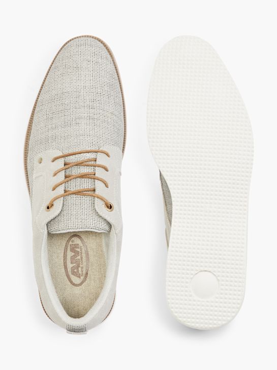 AM SHOE Poslovni čevlji Siva 3650 3