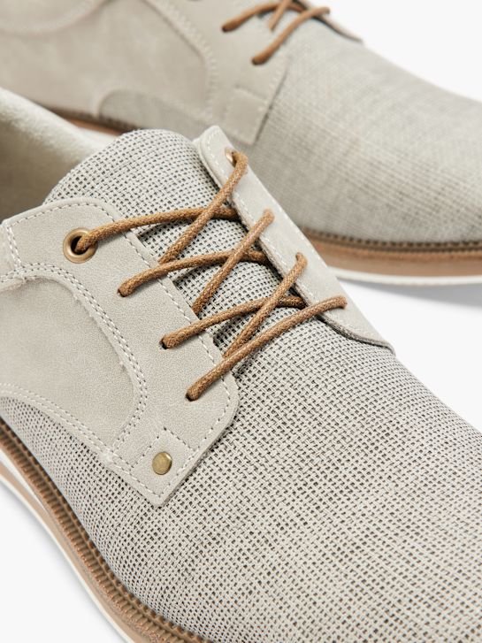 AM SHOE Poslovni čevlji Siva 3650 5