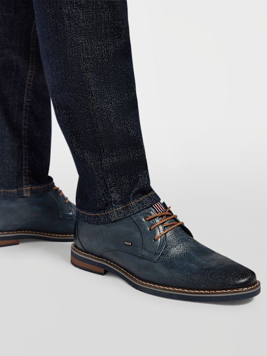AM SHOE Poslovni čevlji Modra 6382 5