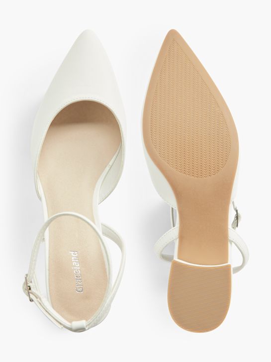 Graceland Topuklu Ayakkabı Beyaz 2765 3