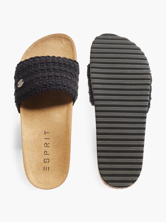 ESPRIT Ergonomiškos šlepetės Juoda 4600 3