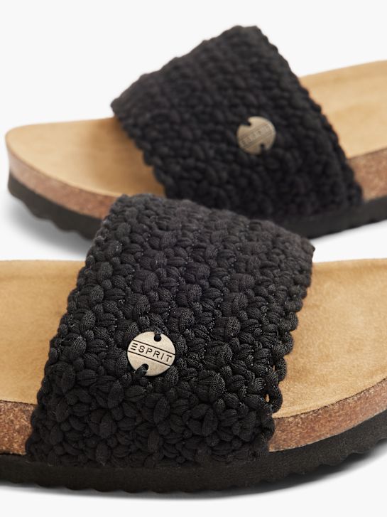 ESPRIT Ciabatta con plantare profondo Nero 4600 5