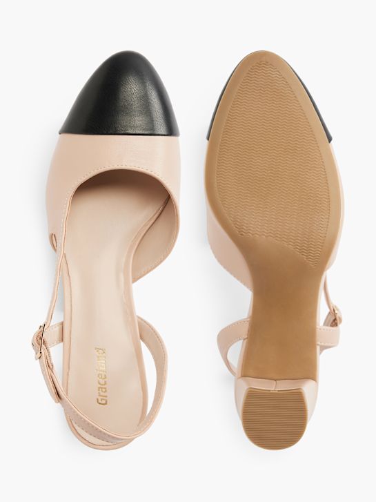 Graceland Zapatos abiertos de tacón Beige 21327 3