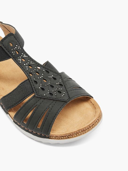 Easy Street Sandalia Negro 3681 2