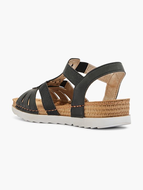 Easy Street Sandalia Negro 3681 3