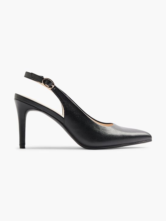 Graceland Slingback salonke Crna 7337 1