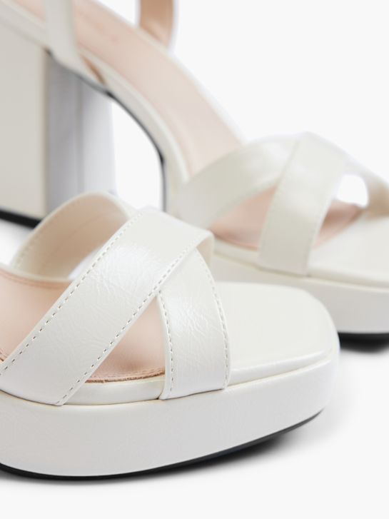 Catwalk Sandale cu toc Crem 2795 5