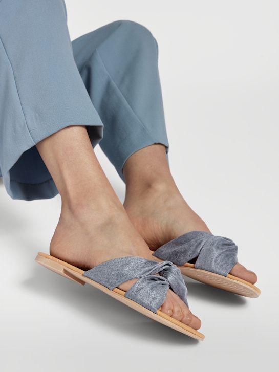 Graceland Flache Pantolette Blau 20212 5