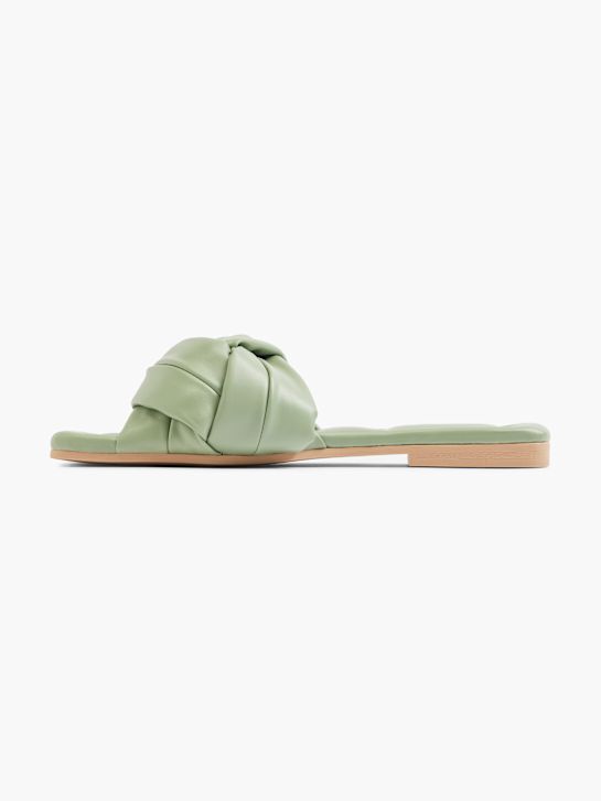 Catwalk Flache Pantolette Khaki 17115 2
