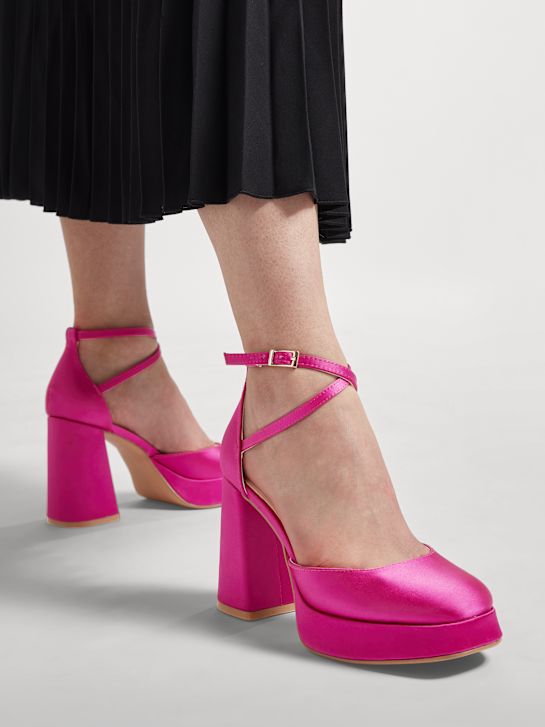 Catwalk Sapato de salto com fivela Cor-de-rosa 19706 5