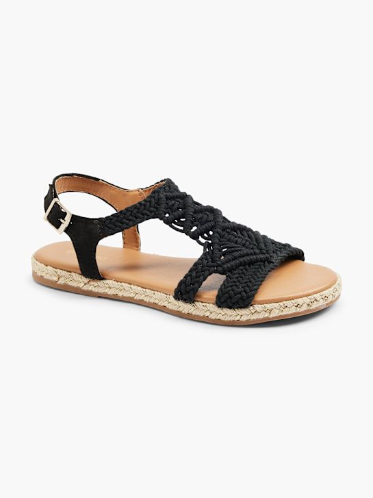 Graceland Sandale Noir 17689 6