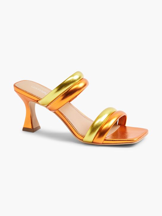 Catwalk Ciabatta aperta dietro Arancione 2804 6