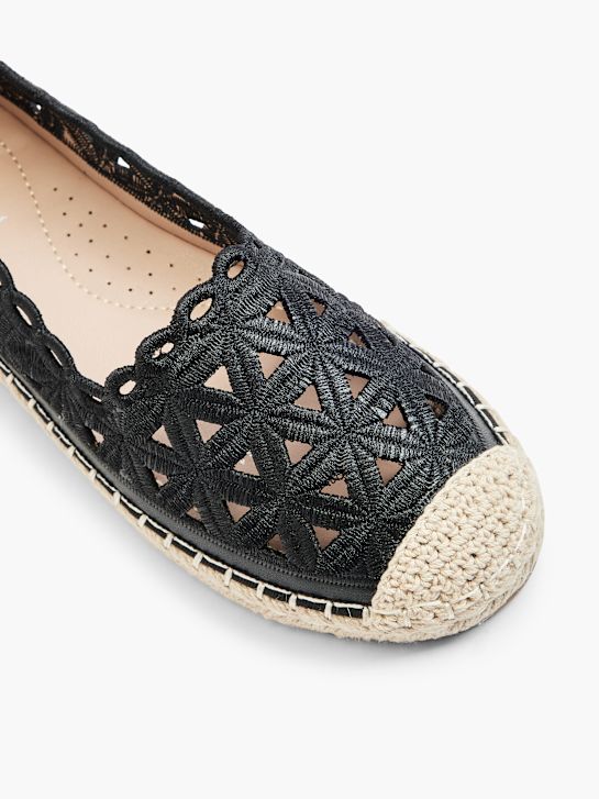 Graceland Espadrill Svart 17942 2