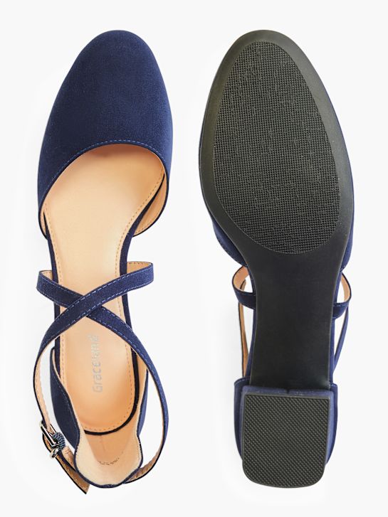 Graceland Spangenpumps Blau 8028 3