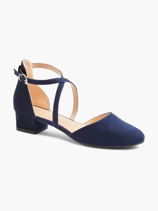 Graceland Spangenpumps Blau 8028 6