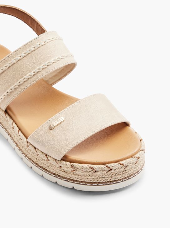 Esprit Platform Esprit Sandalette Beige ESPRIT Sandale S Petom Bež